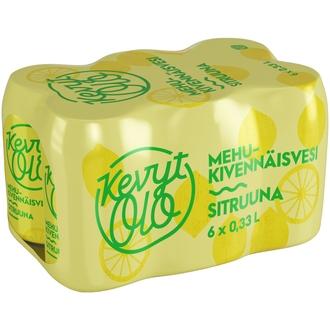 6xKevytOlo Sitruuna mehukivennäisvesi 0,33 l tlk kalorit ja ravintosisältö - 21 kcal