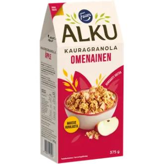 Fazer Alku Omenainen kauragranola 375 g kalorit ja ravintosisältö - 419 kcal