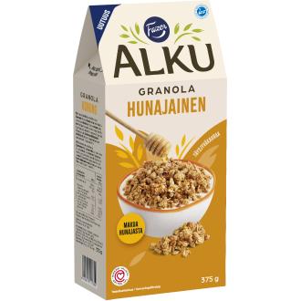 Fazer Alku Hunajainen granola 375g kalorit ja ravintosisältö - 425 kcal