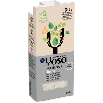 Yosa yrtit kaurapala 160g kalorit ja ravintosisältö