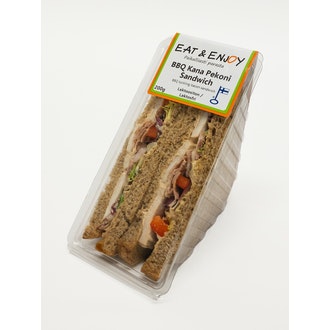 Eat&Enjoy BBQ Kana pekoni sandwich 200g kalorit ja ravintosisältö - 244 kcal
