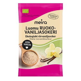 Meira Luomu ruokovaniljasokeri 40g kalorit ja ravintosisältö - 399 kcal