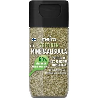 Meira Yrttinen mineraalisuola jodioitu 60g kalorit ja ravintosisältö
