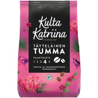 Kulta Katriina Täyteläinen tumma papukahvi RAC 425g kalorit ja ravintosisältö - 3 kcal