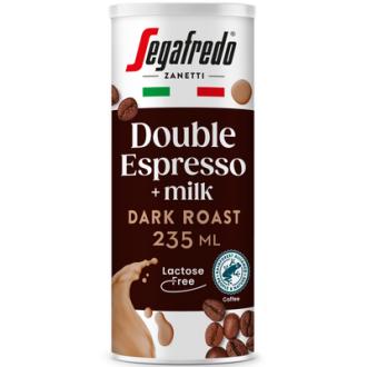 Segafredo maitokahvijuoma 0,235l double espresso+milk laktoositon kalorit ja ravintosisältö - 64 kcal