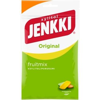 Jenkki Original Fruit mix ksylitolipurukumi 100g kalorit ja ravintosisältö