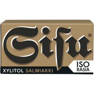 Sisu Xylitol salmiakki pastilli 70g kalorit ja ravintosisältö