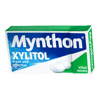 Mynthon xylitol pastilli 31g viileä minttu kalorit ja ravintosisältö
