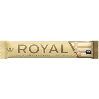 Royal valkosuklaakrispi 42g UTZ kalorit ja ravintosisältö - 556 kcal