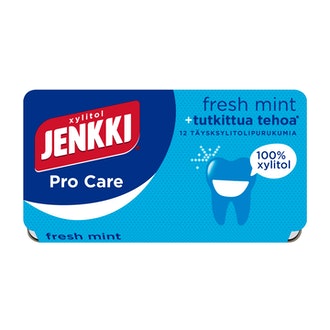 Jenkki pro care täysksylitolipurukumi fresh mint 17g kalorit ja ravintosisältö - 183 kcal