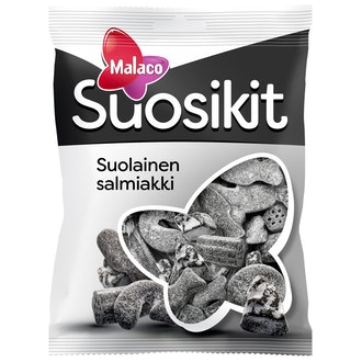 Suosikit 230g Suolainen Salmiakki kalorit ja ravintosisältö