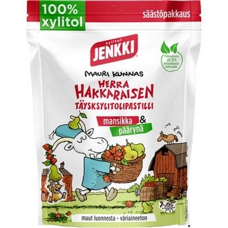 Cloetta Jenkki Herra Hakkarainen Mansikka & Päärynä täysksylitolipastilli 150g kalorit ja ravintosisältö