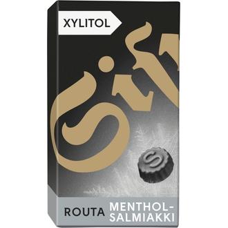 Sisu Routa Xylitol Menthol-Salmiakki ksylitolipastilli 70g kalorit ja ravintosisältö