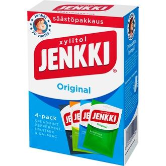 Jenkki Original Monipakkaus Ksylitolipurukumisekoitus 4X100g kalorit ja ravintosisältö