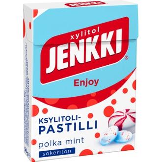 Jenkki Enjoy Polka Mint 50g ksylitolipastilli kalorit ja ravintosisältö