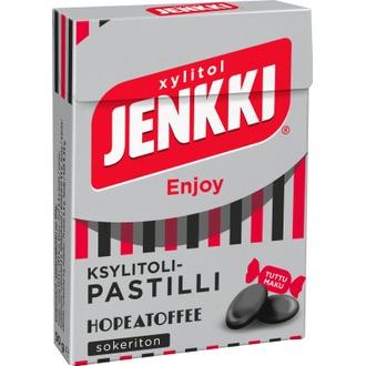 Jenkki Enjoy Hopeatoffee 50g ksylitolipastilli kalorit ja ravintosisältö