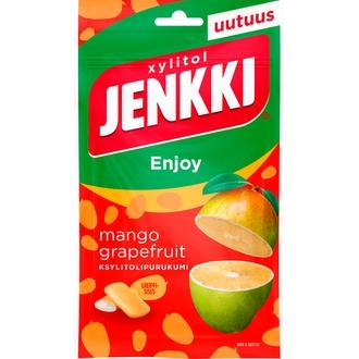 Jenkki Enjoy Mango-grapefruit ksylitolipurukumi 100g kalorit ja ravintosisältö - 167 kcal