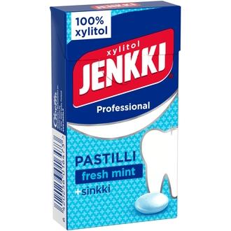 Jenkki Professional Fresh mint +sinkki täysksylitolipastilli 34g kalorit ja ravintosisältö