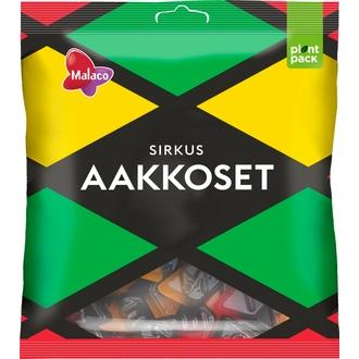 Malaco Aakkoset Sirkus makeissekoitus 340g kalorit ja ravintosisältö
