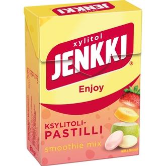 Jenkki Enjoy Smoothie mix ksylitolipastilli 80g kalorit ja ravintosisältö