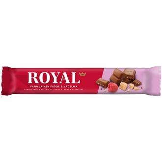 Royal Vaniljainen Fudge & Vadelma 45g kalorit ja ravintosisältö