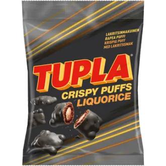 Tupla Crispy Puffs Liquorice makeinen 140g kalorit ja ravintosisältö - 508 kcal