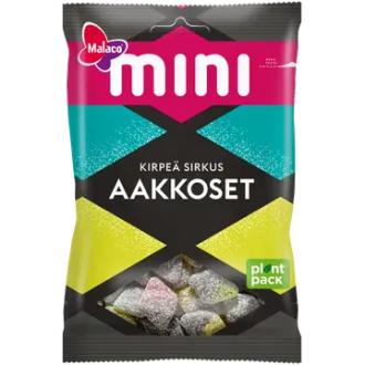 Malaco Aakkoset Mini Kirpeä Sirkus makeissekoitus 120g kalorit ja ravintosisältö