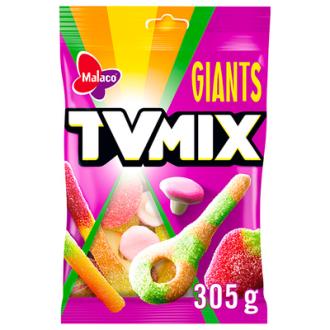 Malaco TV Mix Giants makeissekoitus 305g kalorit ja ravintosisältö - 353 kcal