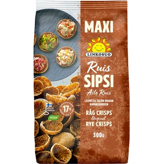 Linkosuo aito ruissipsi 300g maxi kalorit ja ravintosisältö
