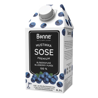 Bonne Mustikkasose 0,5L kalorit ja ravintosisältö