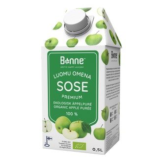 Bonne Luomu Omenasose 0,5L kalorit ja ravintosisältö - 44 kcal