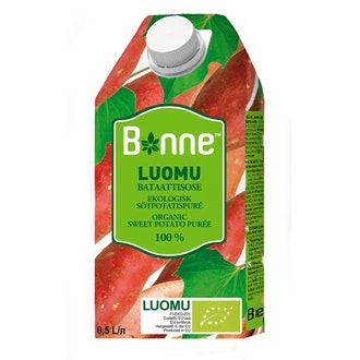 Bonne Luomu Bataattisose 100% 0,5l kalorit ja ravintosisältö