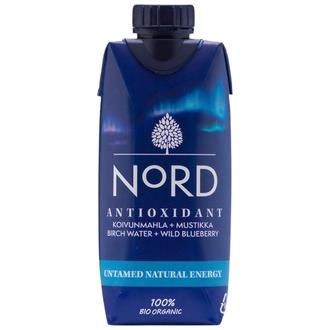 NoRD Mustikka Antioksidant, Luomu, 330 ml tetra kalorit ja ravintosisältö - 22 kcal