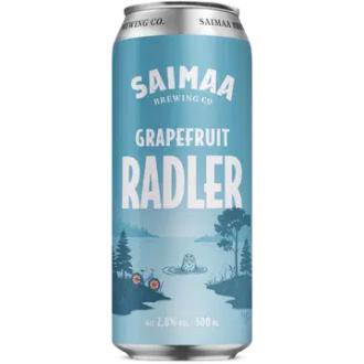 Saimaa Grapefruit Radler 2,8% 0,5 l tölkki kalorit ja ravintosisältö - 33 kcal