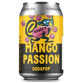 Kookys Sodapop Mango-Passion 0,33l kalorit ja ravintosisältö