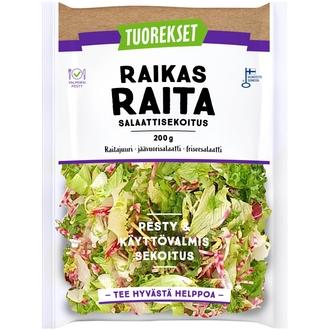 Tuorekset Raikas raita 200g kalorit ja ravintosisältö