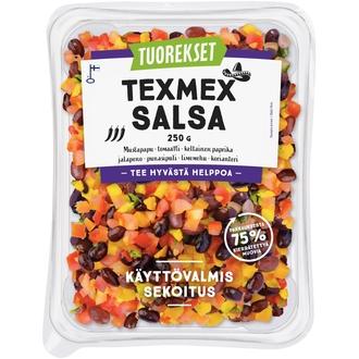 Tuorekset Texmex salsa 250 g kalorit ja ravintosisältö