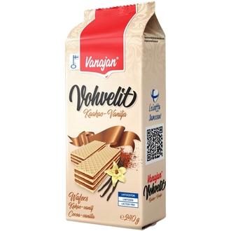 Vanajan Kaakao-vaniljavohveli 240g kalorit ja ravintosisältö - 526 kcal