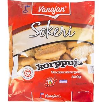 Vanajan Keksit Sokerikorppu 800g kalorit ja ravintosisältö