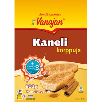 Vanajan Kanelikorppu 800g kalorit ja ravintosisältö