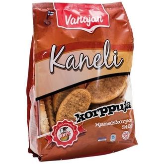 Vanajan Keksit Kanelikorppu 340g kalorit ja ravintosisältö