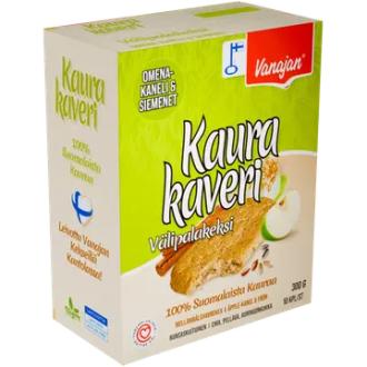 Vanajan Kaurakaveri Omena-Kaneli välipalakeksi 10 x 30g kalorit ja ravintosisältö - 427 kcal
