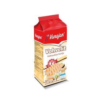 Vanajan valkosuklaa-vaniljavohveli 325g kalorit ja ravintosisältö - 526 kcal