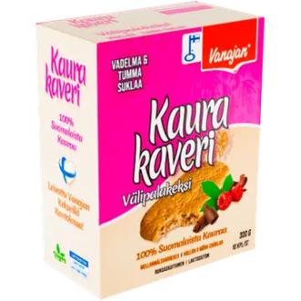 Vanajan Kaurakaveri Vadelma tumma suklaa välipalakeksi 10 x 30g kalorit ja ravintosisältö - 421 kcal