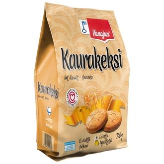 Vanajan Keksit Kaurakeksi 350g kalorit ja ravintosisältö