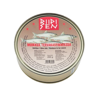 Riipisen muikkua tervakastikkeessa 200g kalorit ja ravintosisältö - 270 kcal