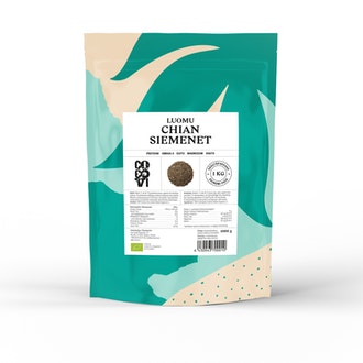CocoVi Chian siemenet 1000g luomu kalorit ja ravintosisältö - 443 kcal