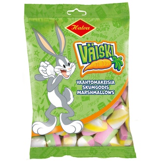 Halva Väiski vaahtomakeisia 90g kalorit ja ravintosisältö - 328 kcal