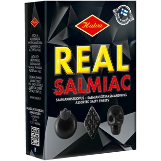 Halva Real salmiakki 230g kalorit ja ravintosisältö
