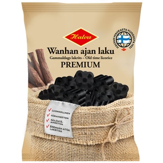 Halva Wanhan ajan laku Premium 185g kalorit ja ravintosisältö